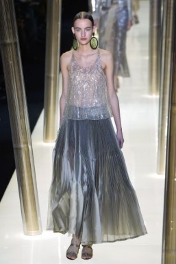 Haute couture: updos at Valentino and Armani Privé