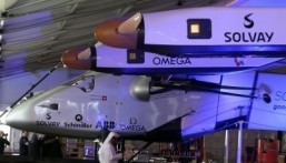 Solar plane revs up for historic round-the-world flight