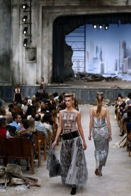 Chanel casts off crumbling old world at Paris fashion