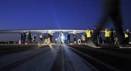 Solar plane takes off on cross-country US trip