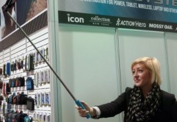‘Selfie sticks’ give new perspective at tech show