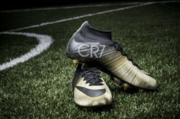 Nike honors Cristiano Ronaldo with gold and diamond soccer boots