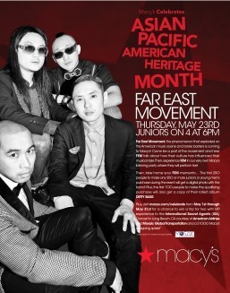 Macy’s & American Airlines Celebrate Asian-Pacific American Heritage Month with Far East Movement