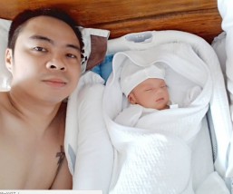 Chito Miranda having hard time leaving baby at home
