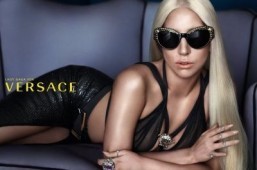 Lady Gaga poses once again for Versace