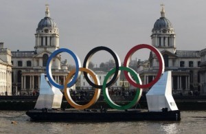 Olympics: Giant rings mark 150 days to Olympics