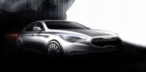 Kia unveils first images of new flagship sedan