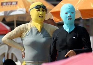 The ‘face-kini’: China’s new beach trend