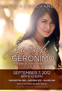 Sarah Geronimo to have 2 shows at Pechanga Theater