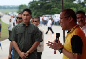 President Aquino inaugurates newly constructed by-pass road in Candelaria, Quezon