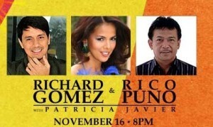 Richard Gomez, Rico Puno, and Patricia Javier performs at Pechanga