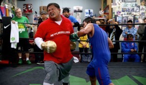 PACMAN and his Filipino Personal Trainor, Boboy Fernandez reveals the essence of a true Filipino spirit