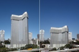 Tokyo hotel shrinks in new-style urban demolition