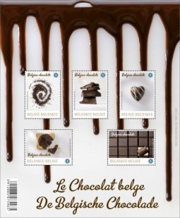 Belgian chocolate stamp has it licked