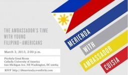 Merienda with Ambassador Cuisia 2013