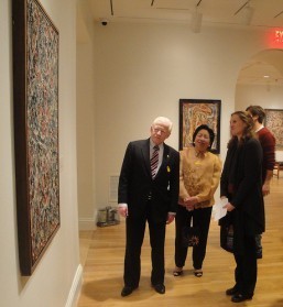 OSSORIO EXHIBIT. Ambassador Jose L. Cuisia Jr. and his wife, Ma. Victoria, admire one of the artworks of Filipino American artist and patron Alfonso Ossorio (1916–1990) at The Phillips Collection in Washington D.C. The private museum currently has on exhibit the abstract expressionist works of Ossorio, American painter Jackson Pollock (1912–1956), and French painter Jean Dubuffet (1901–1985). Dubbed Angels, Demons, and Savages, the exhibit features 55 of their paintings and works on paper from 1945 to 1958. Photos also show the Ambassador with members of the University of Maryland Filipino Cultural Association and the Northern Virginia Rondalla who performed at the opening of the exhibit on Thusday.