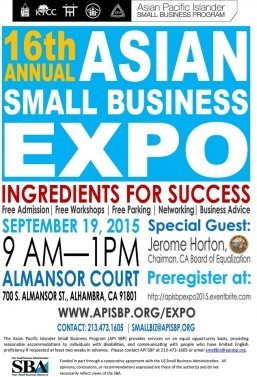 All roads lead to The Annual Asian Small Business Expo this Saturday in Alhambra