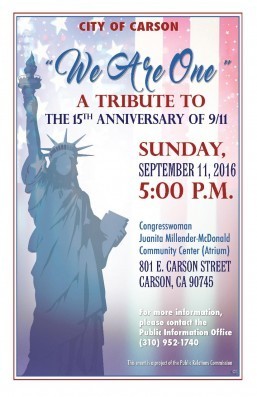 Carson to mark 15th anniversary of 9/11 with patriotic tribute