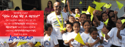 The eldest of seven siblings, Allan Pineda better known as Apl.de.ap grew up in Angeles City, Pampanga, Philippines. He worked in the farm with his grandfather and sold the crops at the open market. Coming from a poor family, he knew early on that going to school was his long-term ticket to a better life. Clinically blind, the young Apl managed to get treatment for his eyes in the U.S. through the Pearl S. Buck Foundation with his sponsor, Joe Ben Hudgens, who eventually adopted Apl. At the age of 14 years old, Apl moved to LA where Hudgens fostered the importance of education that would lead to achieving his dreams. Apl became a rapper, record producer, and the member of the multi-Grammy award winning group the Black Eyed Peas. Drawing from his own life experiences and putting action behind his words, he established the Apl.de.ap Foundation. The Foundation is committed to equip Filipino youth with the knowledge and skills to improve their lives. This is through key partnerships with organizations whose focus are in computer technology, arts, and eye care. Ultimately, the foundation hopes to build a school that will prepare these program services. (courtesy of http://apldeapfoundation.org/)