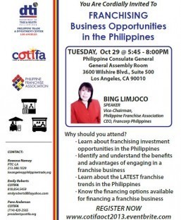You Are Cordially Invited To FRANCHISING Business Opportunities in the Philippines