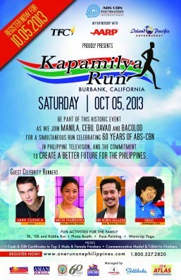 All systems go for Kapamilya Run in Burbank, CA on Oct 5