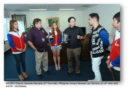 PHL World of Champions of Performing Arts pay courtesy call on Consul General Herrera-Lim