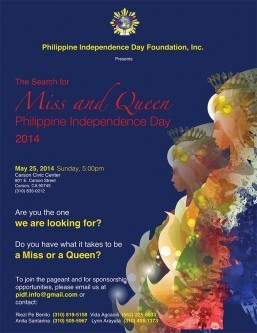 Miss and Queen (Gay) of Philippine Independence Day Pageant launched