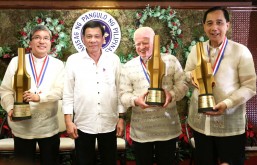 Duterte honors 3 outstanding Filipinos in 2016 TOFIL awards