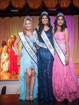 Yasma Bahar ,Mrs South Asia 2014 Aparajita Pande ,Mrs India North America Mili Shah ,Mrs India California 2014 (Photo by Teofie S. Decierdo at VTM Photography)