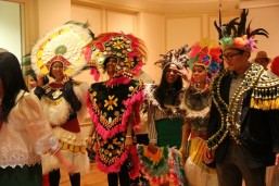 Several guests participated in a mini fashion show of the Ati-Atihan costumes. Ati-Atihan is a Filipino festival held annually in January in the province of Aklan to honor the Santo Niño (Infant Jesus).