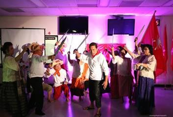 The scene “Cry of Pugad Lawin” of Andres Bonifacio played by Mon Concepcion inspiring the Katipuneros to prepare for battle against the Spaniards.