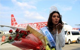 2013 was a year of triumph for Filipina beauties in the world stage. Another Filipina beauty, Mutya ng Pilipinas Tourism International 2013 Angeli Dione Gomez, won as Miss Tourism International 2013 at the 17th Miss Tourism International pageant in Putrajaya, Malaysia, on December 31, 2013 arrived at the NAIA Terminal 4 (formerly known as Manila Domestic Passenger Terminal) in Pasay City. (MNS photo)