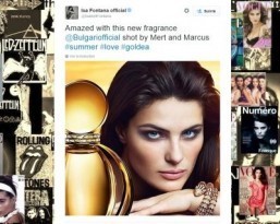 First photo released of Isabeli Fontana as face of new Bulgari fragrance
