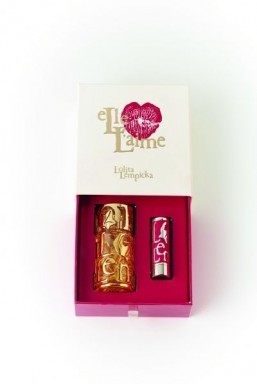 Elle L'aime by Lolita Lempicka In another particularly romantic gift set, the French brand is offering its latest women’s fragrance together with its new lipstick in a single package for Valentine’s Day. Elle L'aime, launched in fall 2013, is presented next to a tube of Mon Rouge lipstick in a glamorous shade. Price: €65 (around $89) ©Lolita Lempicka