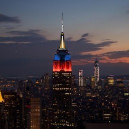 Empire State Building dons PHL colors for Yolanda victims
