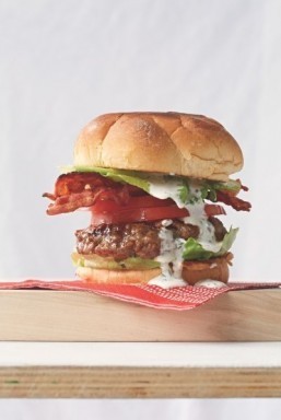 Food Network star Katie Lee shares her BLT Ranch burger recipe