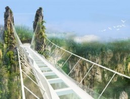 China set to open world’s highest glass-bottomed bridge