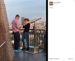Tourist captures Eiffel Tower engagement and launches search for mystery couple