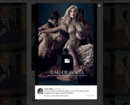 Lady Gaga revealed Steven Klein's art for Eau de Gaga via Twitter. ©Lady Gaga - twitter (https://twitter.com/ladygaga/