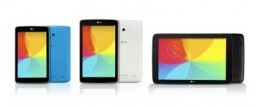 LG’s new G Pad Series tablets The company is adding a 7-inch, an 8-inch and a 10.1-inch tablet to its existing range. ©LG Electronics