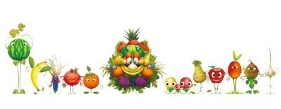 The mascot for Expo 2015, held under the theme of food and diet, is made up of 11 fruits and vegetables. ©All rights reserved
