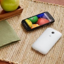 The Moto E Moto E is aimed at consumers making the step up from a feature phone to a smartphone. ©Motorola