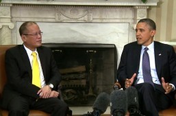 President Obama and President Benigno Aquino of the Philippines at the White House on June 8, 2012 speak to the press after a bilateral meeting in the Oval Office. The White House announced that Obama will visit the Philippines and other Asian countries, including a historic stop to Malaysia, in April this year after cancelling last year's scheduled visit because of the U.S. government shutdown. (Manila U.S. Embassy photo release)