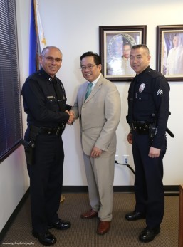 Olympic Station Police Commander Captain III Vitto Palozzolo calls on ConGen Herrera-Lim