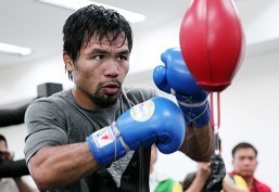Manny Pacquiao says he will “use my left and right (fists)” when asked how he planned to deal with undefeated American champion Floyd Mayweather who has the height and reach advantage, as well as famed defensive skills. “If I hurt him I expect him to run. Otherwise he might fight me toe-to-toe,” says Pacquiao.