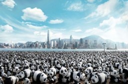 Papier-mâché pandas to take on Hong Kong