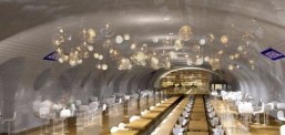 Rendering of Paris metro ghost station project for a restaurant. ©Oxo architectes + Laisné Architecte
