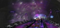 Rendering of Paris metro ghost station project for a night club. ©Oxo architectes + Laisné Architecte