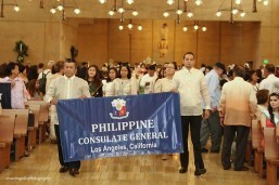 PHL Consulate takes part in 12th Santacruzan at the Cathedral of Our Lady of Angels