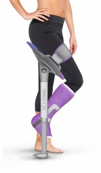 Crutches, reinvented, enable hands-free recovery from lower leg injuries